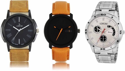 LOREM LR-19-20-101 Attractive Stylish Combo Watch  - For Men   Watches  (LOREM)
