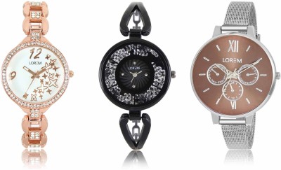 LOREM LR-210-211-214 Attractive Stylish Combo Watch  - For Women   Watches  (LOREM)