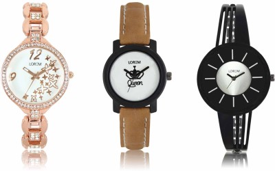 LOREM LR-209-210-212 Attractive Stylish Combo Watch  - For Women   Watches  (LOREM)