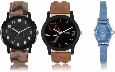 LOREM LR-03-04-0218 Attractive Stylish Combo Watch  - For Men & Women   Watches  (LOREM)