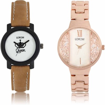 LOREM LR-0209-217 Attractive Stylish Combo Watch  - For Women   Watches  (LOREM)