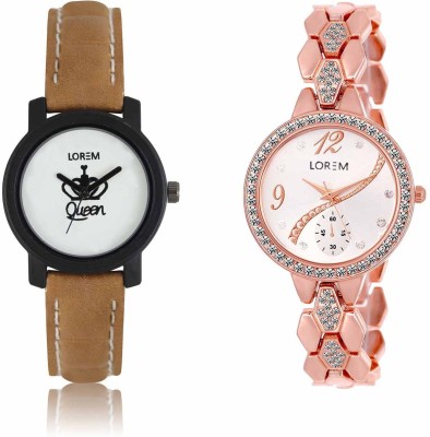 LOREM LR-0209-215 Attractive Stylish Combo Watch  - For Women   Watches  (LOREM)