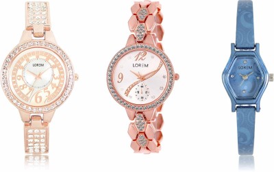 LOREM LR-215-216-218 Attractive Stylish Combo Watch  - For Women   Watches  (LOREM)