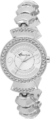 Rich Club RC-5365 Silver Diamond Analog Metallic Watch  - For Men   Watches  (Rich Club)
