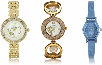 LOREM LR-203-204-218 Attractive Stylish Combo Watch  - For Women   Watches  (LOREM)