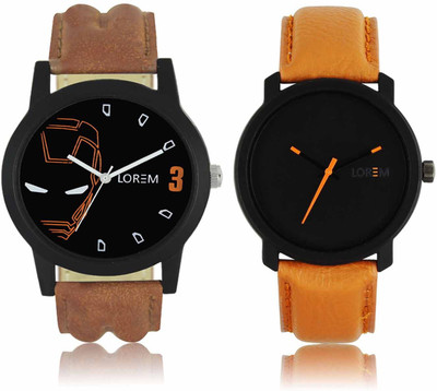 LOREM LR-04-20 Attractive Stylish Combo Watch  - For Men   Watches  (LOREM)