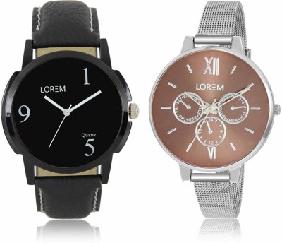 LOREM LR-06-0214 Attractive Stylish Combo Watch  - For Men & Women   Watches  (LOREM)