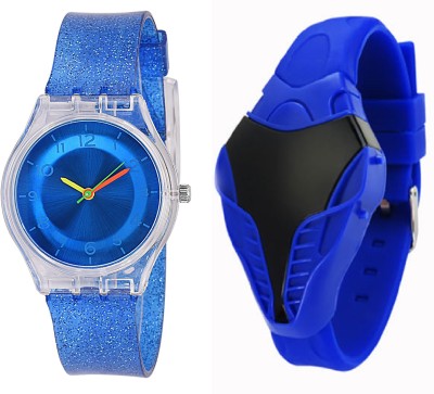 sooms BLUE COBRA DIGITAL LED BOYS WATCH WITH XYZ-SPARKLING DARK BLUE FEATHER OR LIGHT WEIGHT children Watch  - For Boys & Girls   Watches  (Sooms)