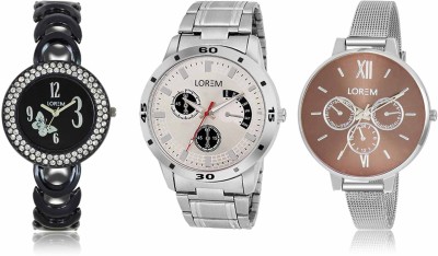 LOREM LR-101-201-214 Attractive Stylish Combo Watch  - For Men & Women   Watches  (LOREM)