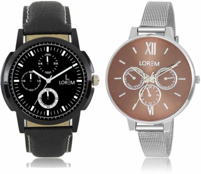 LOREM LR-13-0214 Attractive Stylish Combo Watch  - For Men & Women   Watches  (LOREM)