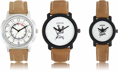 View LOREM LR-17-18-0209 Attractive Stylish Combo Watch  - For Men & Women Wrist Watches Price Online(LOREM)