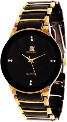 IIK Collection Black&Gold Strap Goldy MonoChrome Watch  - For Men   Watches  (IIK Collection)