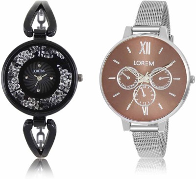 LOREM LR-0211-214 Attractive Stylish Combo Watch  - For Women   Watches  (LOREM)