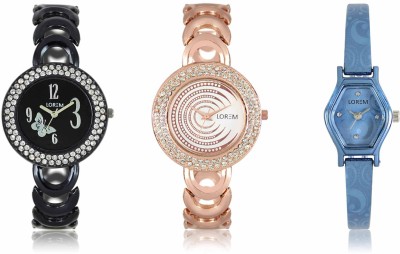LOREM LR-201-202-218 Attractive Stylish Combo Watch  - For Women   Watches  (LOREM)