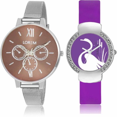 LOREM LR214VT22 Attractive Stylish Combo Watch  - For Women   Watches  (LOREM)