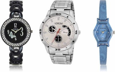 LOREM LR-101-201-218 Attractive Stylish Combo Watch  - For Men & Women   Watches  (LOREM)