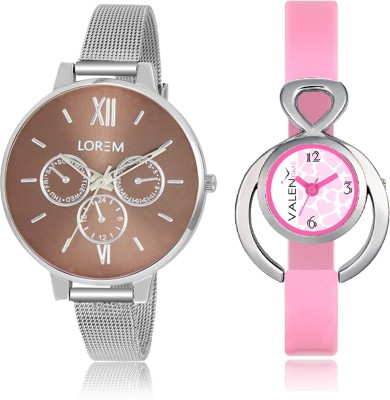 LOREM LR214VT13 Attractive Stylish Combo Watch  - For Women   Watches  (LOREM)