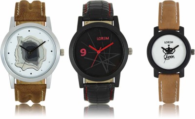 LOREM LR-08-09-0209 Attractive Stylish Combo Watch  - For Men & Women   Watches  (LOREM)