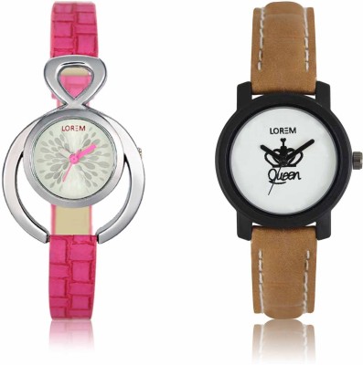 LOREM LR-0205-209 Attractive Stylish Combo Watch  - For Women   Watches  (LOREM)