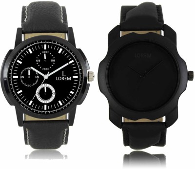 LOREM LR-13-22 Attractive Stylish Combo Watch  - For Men   Watches  (LOREM)