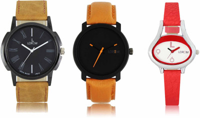 View LOREM LR-19-20-206 Attractive Stylish Combo Watch  - For Men & Women Wrist Watches Price Online(LOREM)