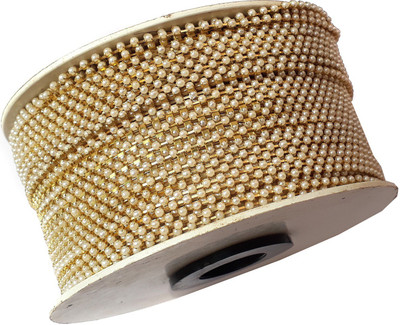 

Beadsncraft Pearl chain for jewellery making 10 Mtr 2mm