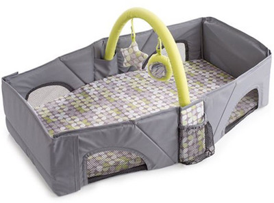 

ShopyBucket Latest Design Best Quality summer infant deluxe baby Diaper Convertible Travel Bed(Fabric, Grey)