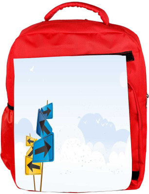 

Snoogg Eco Friendly Canvas Left And Right Designer Backpack Rucksack School Travel Unisex Casual Canvas Bag Bookbag Satchel 5 L Backpack(Red)