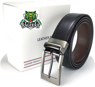 

Bageera Men Formal, Casual, Party Black, Brown Genuine Leather Reversible Belt