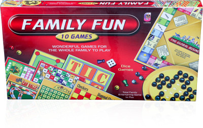

Tiny's World Family fun 10 games in 1 Board Game