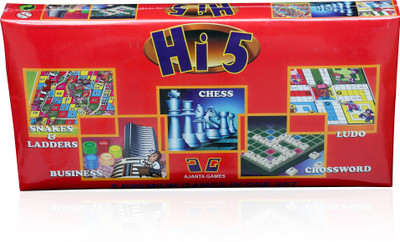 

Tiny's World 5 in 1 Game (chess Business snakes and ladders luddo and cross words full of fmaily entiretemnemnt Board Game