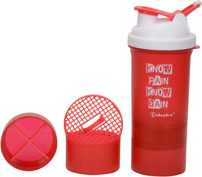

iShake Red Body White Cap Matrix 500 ml Shaker(Pack of 1, Red, White)