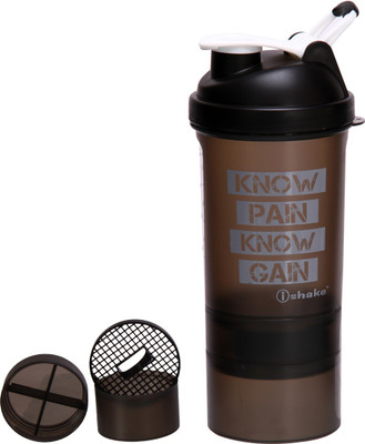 

iShake Soot Black Matrix 500 ml Shaker(Pack of 1, Black, White)