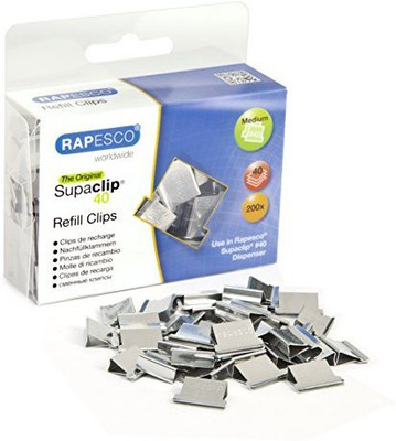 

Rapesco 40 40 Steel Supaclip(Set of 40, White)