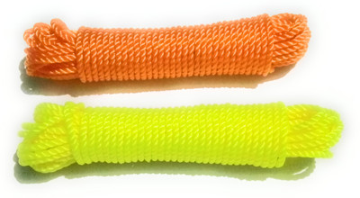 

dannu Cloth Rope, NYLON Rope, (set of 2), Cloth Hanging Rope For Both Indoor And Outdoor Purpose 1pcs 425 Inches,, Nylon Retractable Clothesline(1092 m)