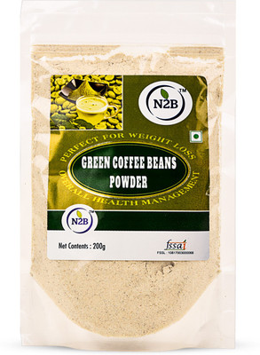 

N2B GREEN COFFEE BEANS POWDER 200g 100% NATURAL AND UNROASTED Instant Coffee(200 g, Green Coffee Flavoured)