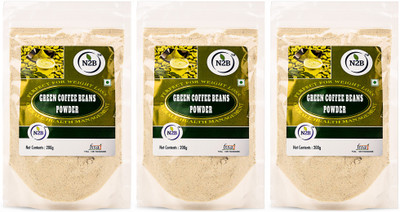 

N2B 200g Pack of 3 100% Natural And Unroasted Green Coffee Beans Powder Instant Coffee(3 x 66.67 g, Green Coffee Flavoured)