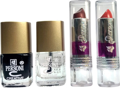 

Personi Combo Set of 2 Nail Paints & 2 Lipsticks (set-1)(Set of 4)