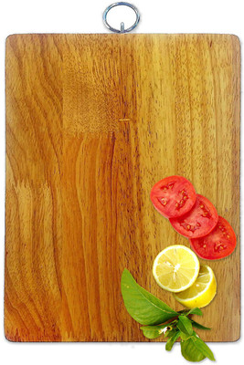 

Kitchen 13Inch x 9Inch Vegetable, Fruit, Cheese, Pizza, Bread Slice & Serving Thickest Wood Cutting Board(Beige Pack of 1)