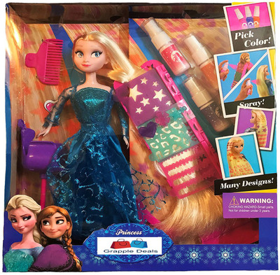 

GRAPPLE DEALS HAIR-TASTIC COLOUR & DESIGN SALON DOLL With ACCESSORIES FOR KID.(Multicolor)(Multicolor)