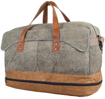 

Mona B Parker Duffle Up-Cycled Canvas Travel Duffel Bag(Multicolor)