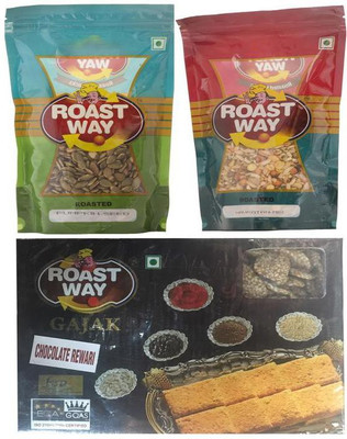 

Roast Way Special chocolate rewri & Navratan Mix & Pumpkin Seed Roasted Namkeen Combo(3)