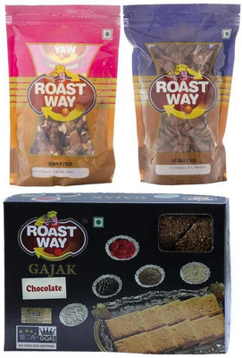 

Roast Way Special chocolate gajak & Choco Flakes & Dry Fruit Trail Mix Roasted Namkeen Combo(3)