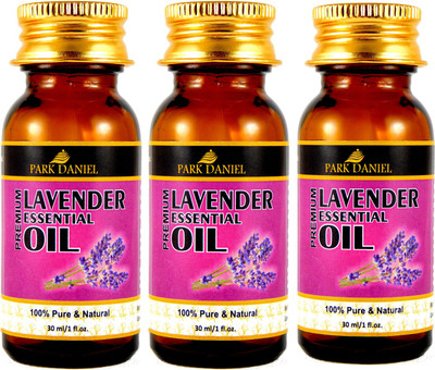 

Park Daniel Pure and Natural Lavender Essential oil Combo pack of 3 No.30 ml Bottles(90 ml) Hair Oil(90 ml)
