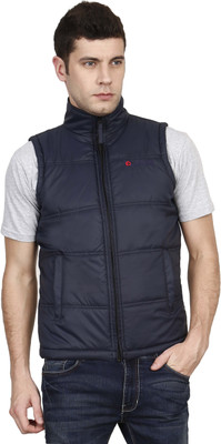 OJASS Sleeveless Solid Men Jacket