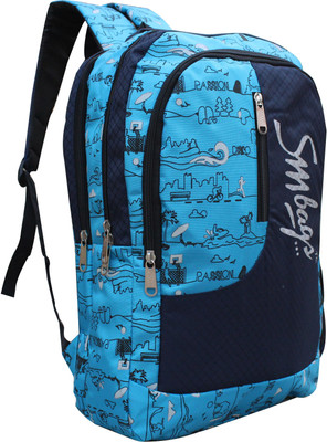 

SM spacious 25 L Backpack(Multicolor), Sky blue