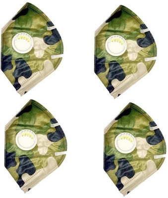 

AutoKraftZ PM2.5Anti-Pollution, Anti Dust Mask with valve (Green) - Pack of 4 Optimum PM2.5 Anti-Pollution, Anti Dust Mask (Green) Pack of 4 Mask