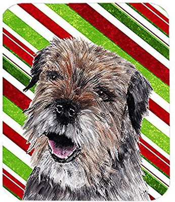 

Caroline's Treasures Border Terrier Candy Cane Christmas MousePad Mousepad(Multicolor)