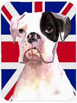 

Caroline's Treasures Boxer Cooper with English Union Jack British Flag Mouse Pad Mousepad(Multicolor)
