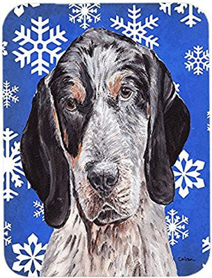 

Caroline's Treasures Blue Tick Coonhound Winter Snowflakes MousePad Mousepad(Multicolor)